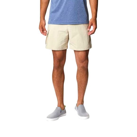 Columbia Omni Shade Bahama PFG Fishing Shorts Men Khaki Cargo Utility Size Small - Picture 1 of 9